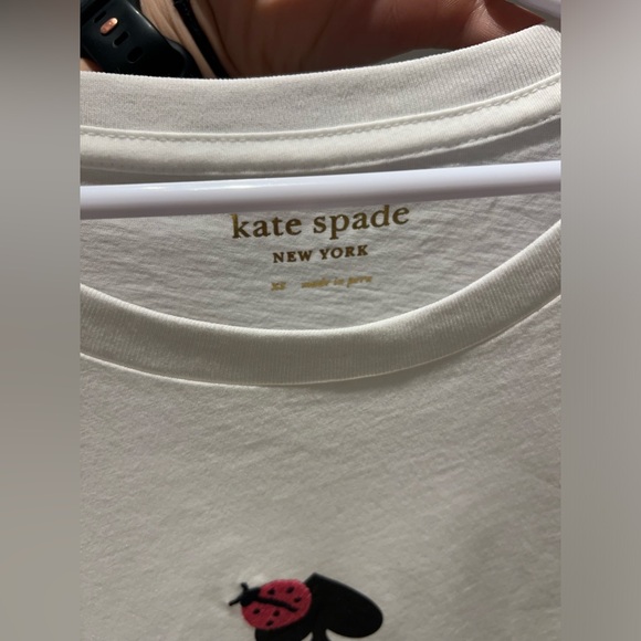 NWT kate spade logo embroidered ladybug shirt - Picture 3 of 5